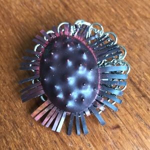 One of a kind, handmade copper brooch